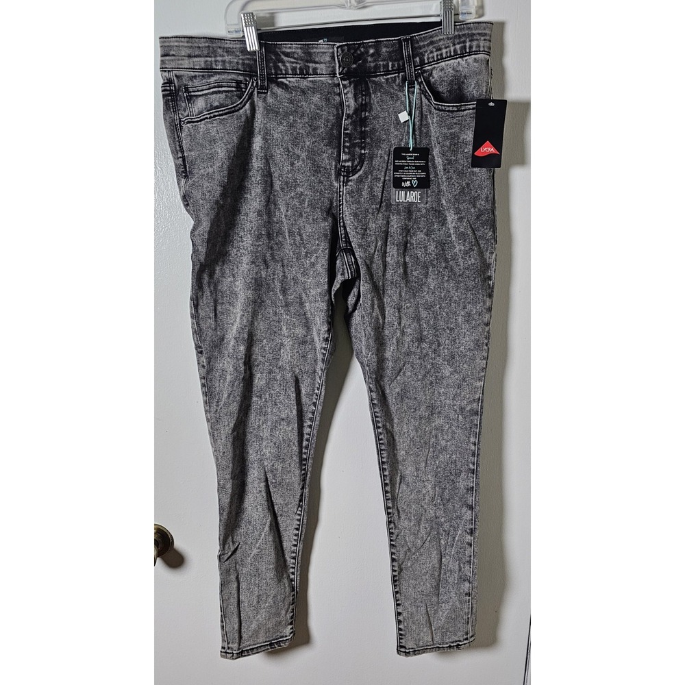 LULAROE Skinny Fit Stretch Gray Jeans Women's Size 36 NWT